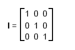 Единичная матрица размером 3x3